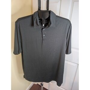 RW‎ Rorie Whelan Golf Polo Shirt Mens L Grey Short Sleeve Stretch Performance